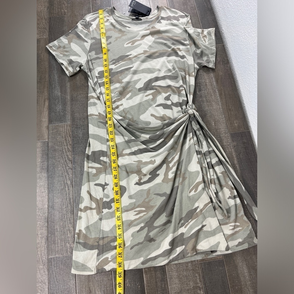 NEW Rails Edie Tie Waist T-Shirt Dress Camo - Picture 6 of 9